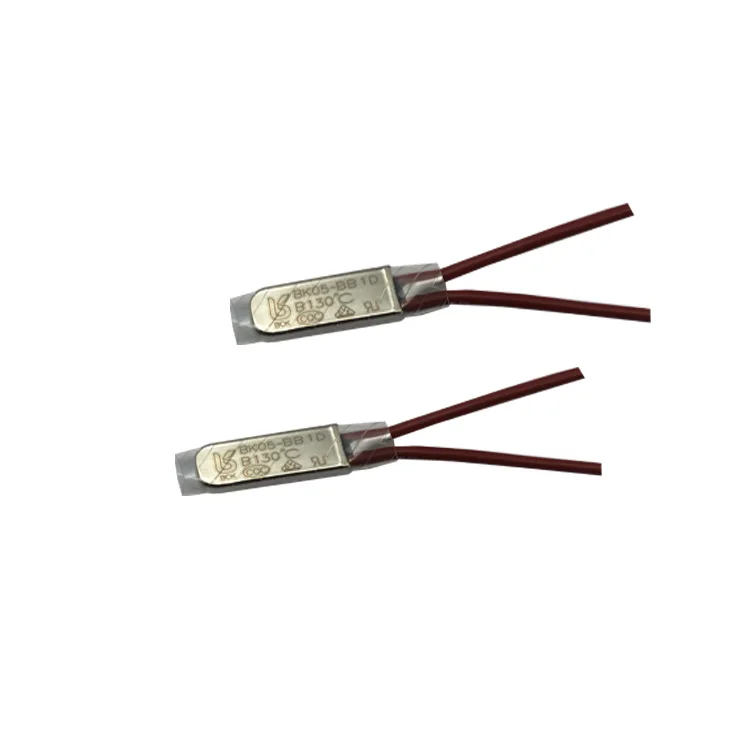 Термоконтроль, металлический корпус, объем 20*8*4 мм, нормально закрытый 10A 130c KSD9700, биметаллический термопереключатель двигателя