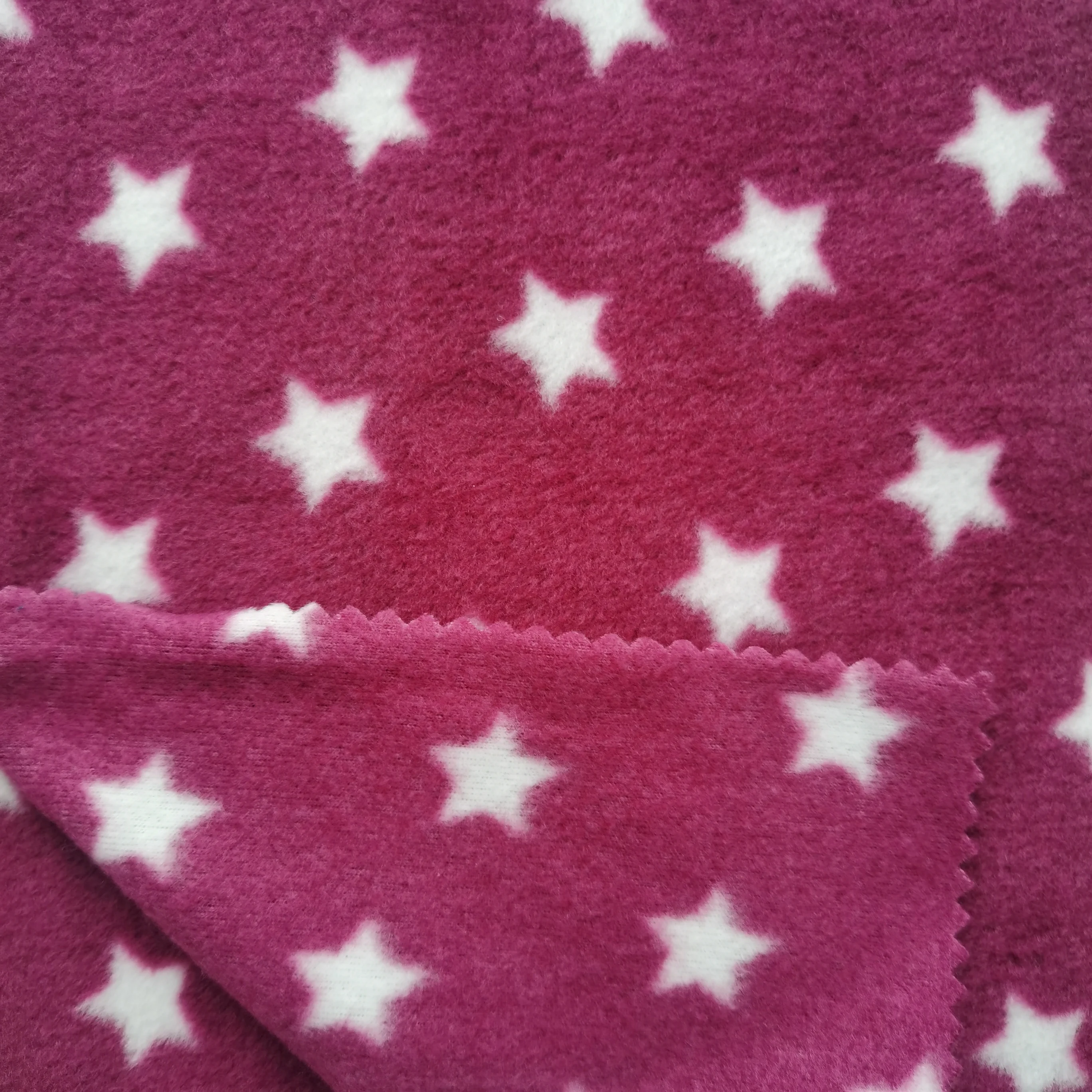 HIGH QUALITY 100% RECYCLE POLYSTER AOP TWO SIDES BRUSHED ONE SIDE ANTIPILLING POLAR FLEECE