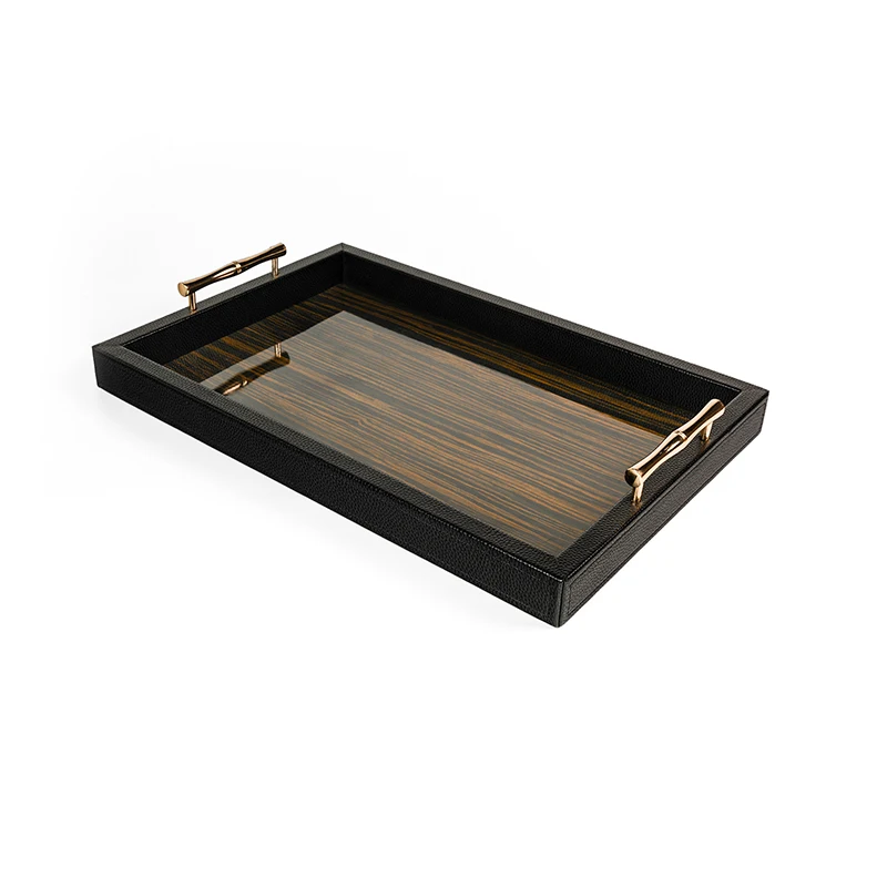 Amazon Best Seller Tv Creative wooden veneers tray Preservation Kitchen Items Food Storage Container Clever Tray