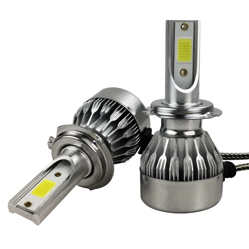 2022 High Power 12V LED Headlight kit H4 H13 9004 9007 HI/LOW beam fanless C6 led headlight