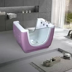 Child Freestanding Acrylic Whirlpool Air Jett Massage Bathtub Baby Bathtub