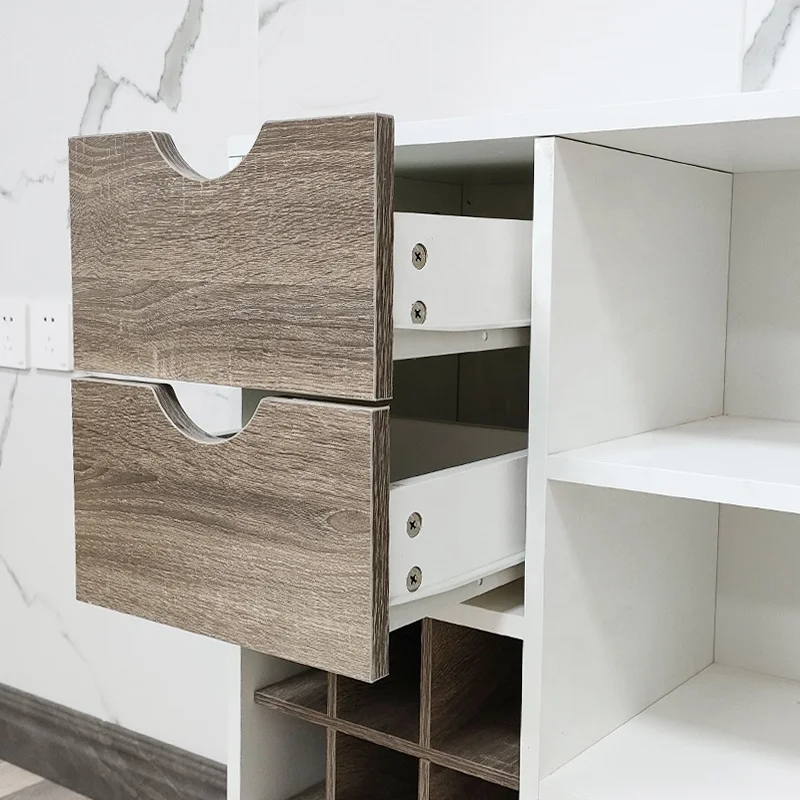 Modern Living Room Furniture White wine cabinet Mini Corner Home Coffee Wine Bar Cabinet  Coffee Wine Bar Cabinet