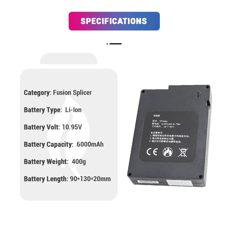 10.95V 6000mAh Lithium ion TXT-Max T-107 T-108 T-207 T-208 rechargeable Li-ion Battery for T-207X Fusion Splicer