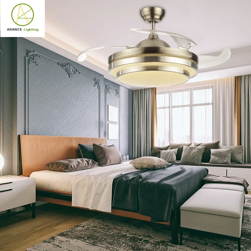 Advance lighting Intelligent Silence best price 42in Remote Control decorative ceiling fan with hidden blades