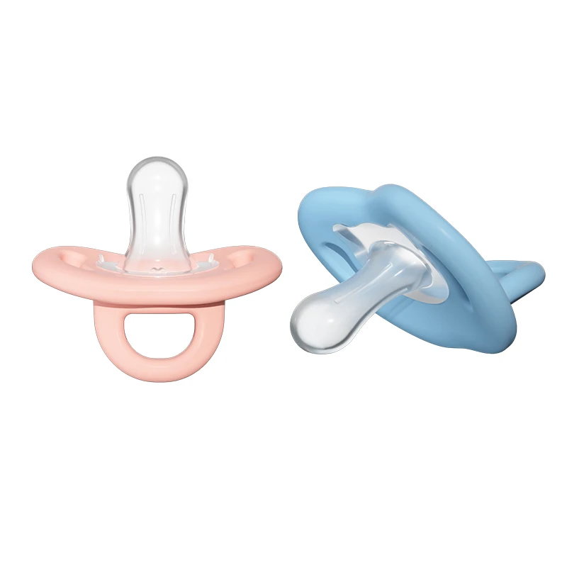 Two-Color Nipple Design Silicone Pacifier for Baby Safe and Soft Age Range 0-12 Months Latex Free