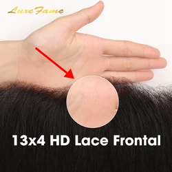 Human Hair Bundles With Closure Set ,Swiss Thin Hair Bundles With Lace Closure13x4 13x6,Invisible Film Hd Lace Frontal Closure