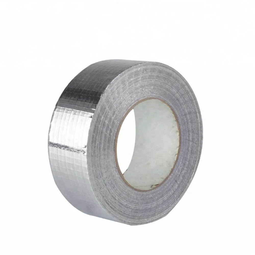 Laminated HVAC Foil Solvent Fiberglass Alum Fiber Aluglass Thick Aluminum Glass Cloth Tape