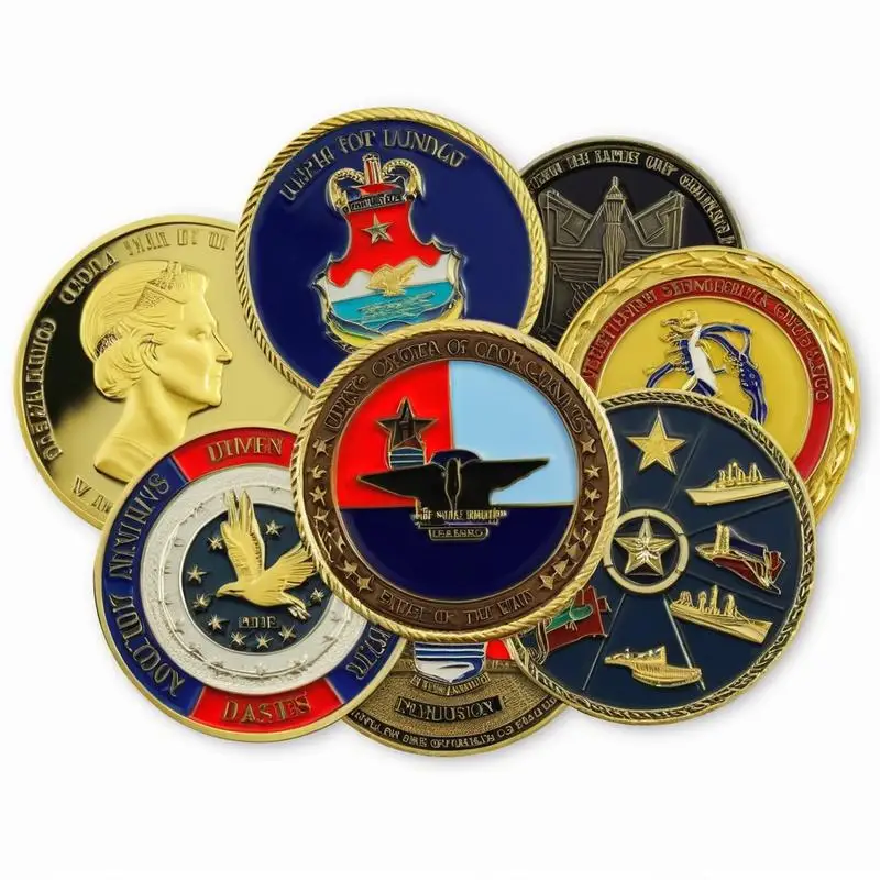 Manufacturer Custom Metal Crafts Badge Engraving Zinc Alloy Metal Coins Stamping Dies Coins