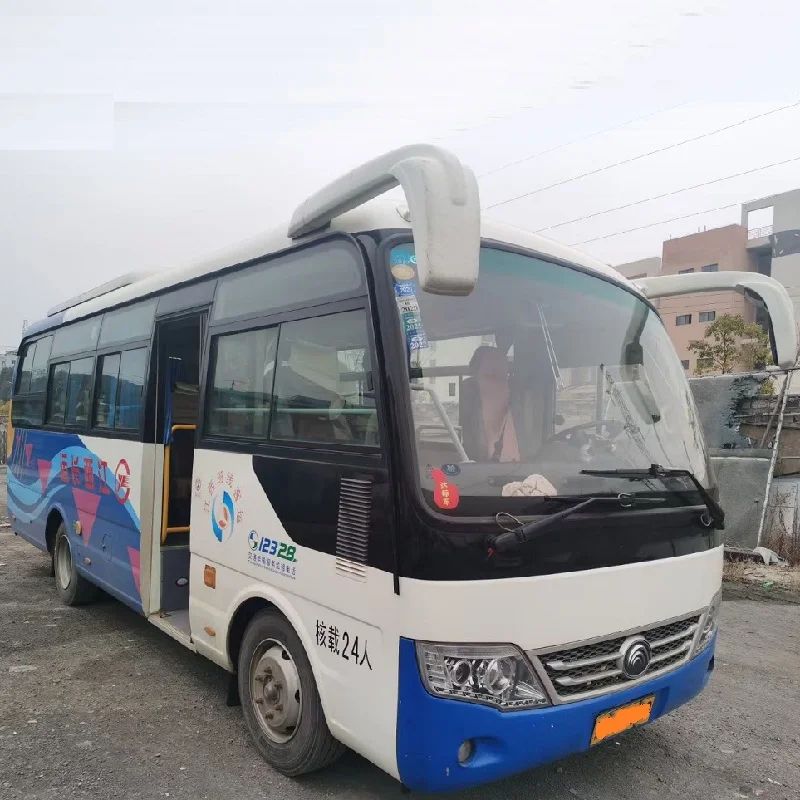 
hot selling used manual gear 24 seats diesel bus price 