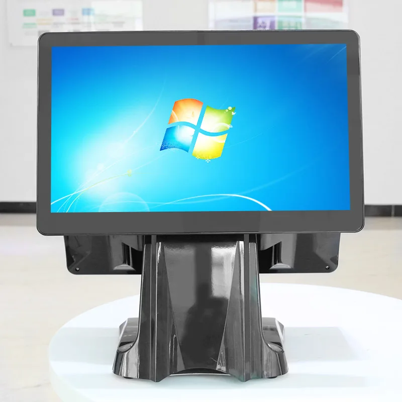 15.6 inch pos cash register with External 80mm pos printer cash drawer for retail/restaurant pos system