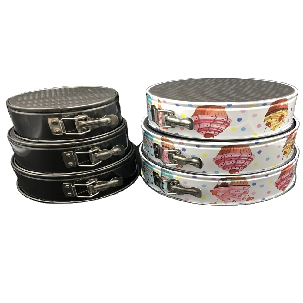 
2018 Hot -sale Products Color Decals Carbon Steel Non-stick 7/8/9/10/11inch Spring form Set 