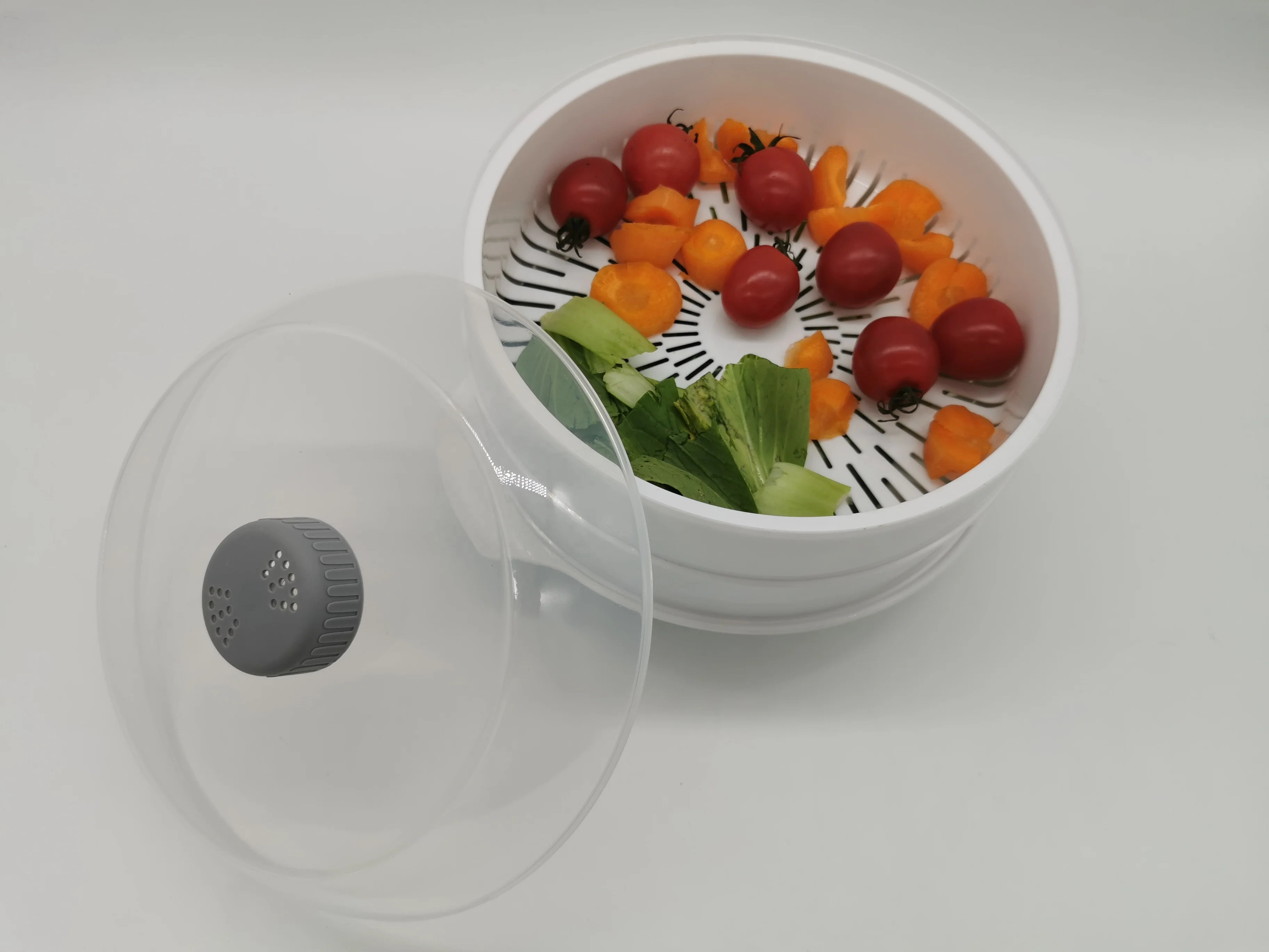 2 Tier Microwave Steamer Healthy Cooking Quick Fast Vegetables, Fish, Shellfish Oil Free Cooker