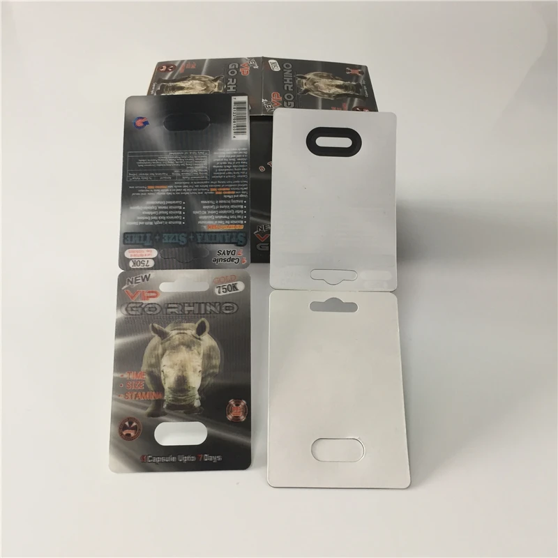 3D VIP GO Rhino 750k (с одним отверстием) карты для упаковки