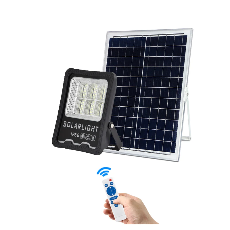 IP66 Waterproof LED Outdoor floodlight Street 50w 100w 200w reflector with remote control Solar Flood Light