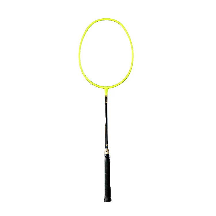 2024 Hot Sale 24 Pound Rally Carbon Fiber Portable Badminton Racket Set Soft Hardness PU Grip Professional Court Offense