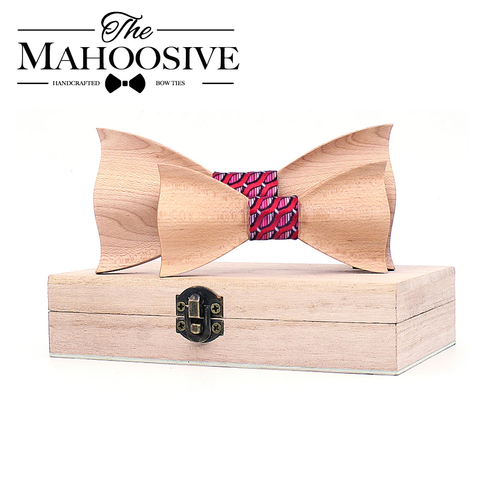 Mahoosive Wooden bow tie corbata boda corbatas ties for men kids necktie bowtie gravata casamento