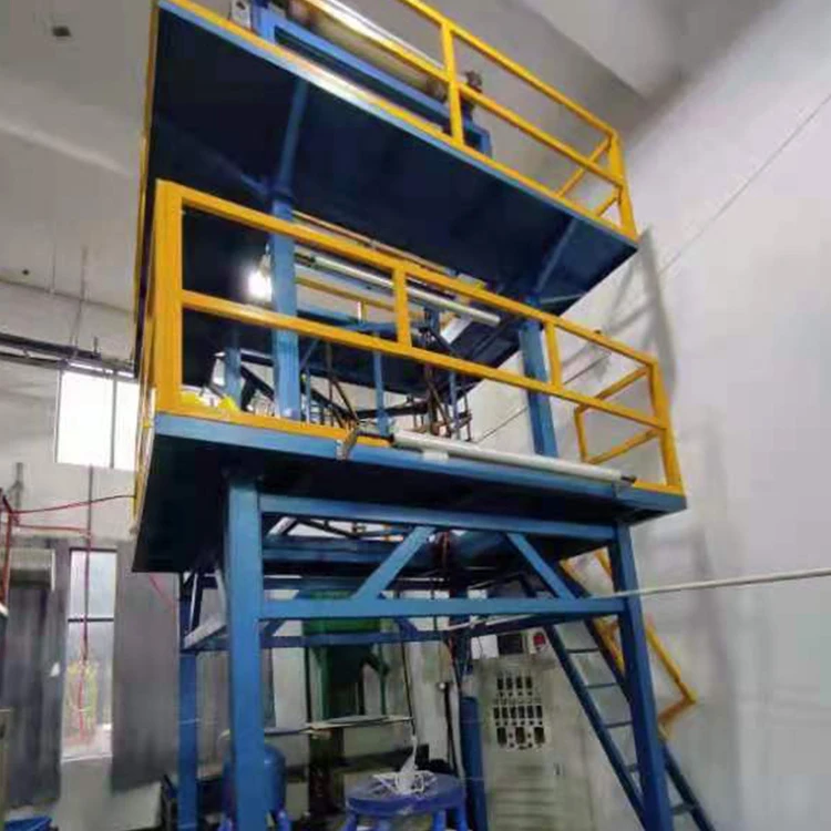 Low price 800mm model second hand three layers HDPE LDPE plastic extruder film blowing machine