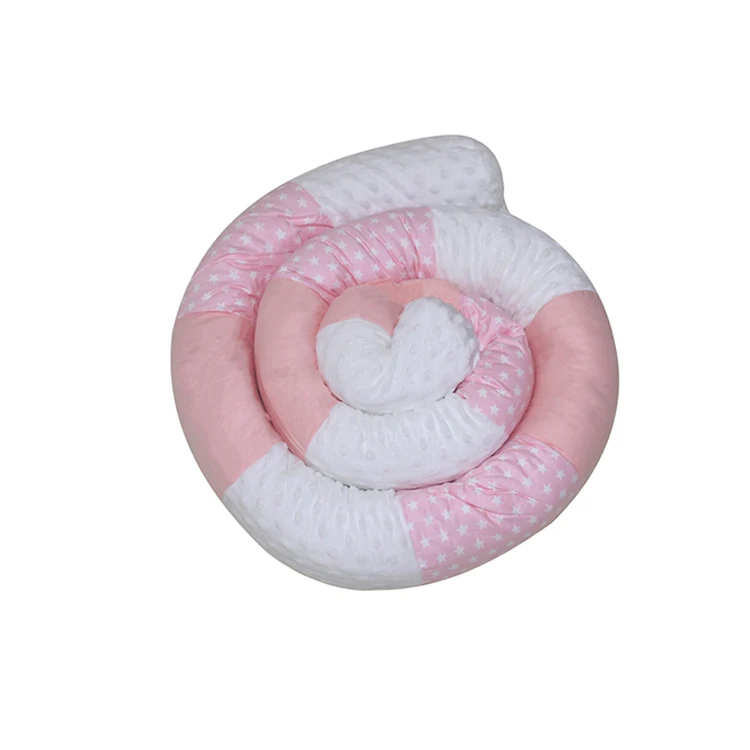 2021 New Soft Baby Bed Protector Braided Knot Snuggle Crib Bumper