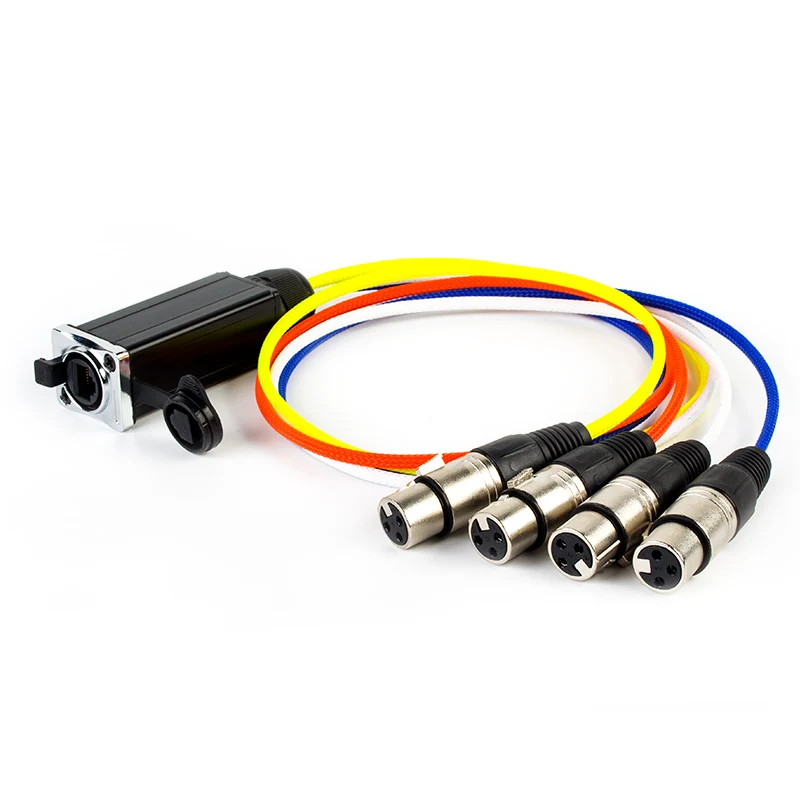  От оригинального производителя onlywheel в профессиональный 4 канальный RJ45 XLR Женский кабель многожильный аудио змея для адаптера переменного