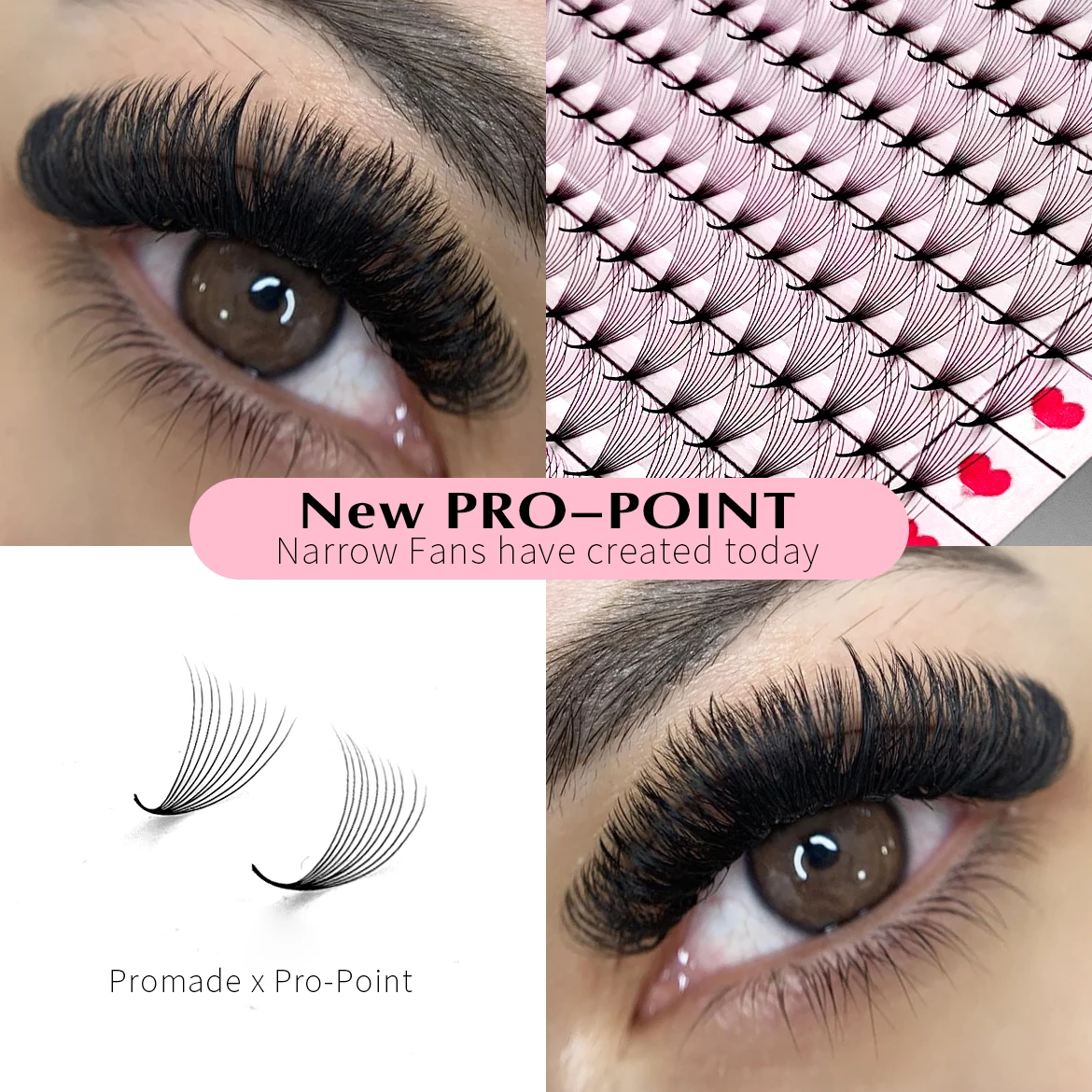 Abonnie Pre Made Lash Fans Eyelash Extension Premade Volume Long Stem Pointy Base Premade Fans Premade Volume Fans