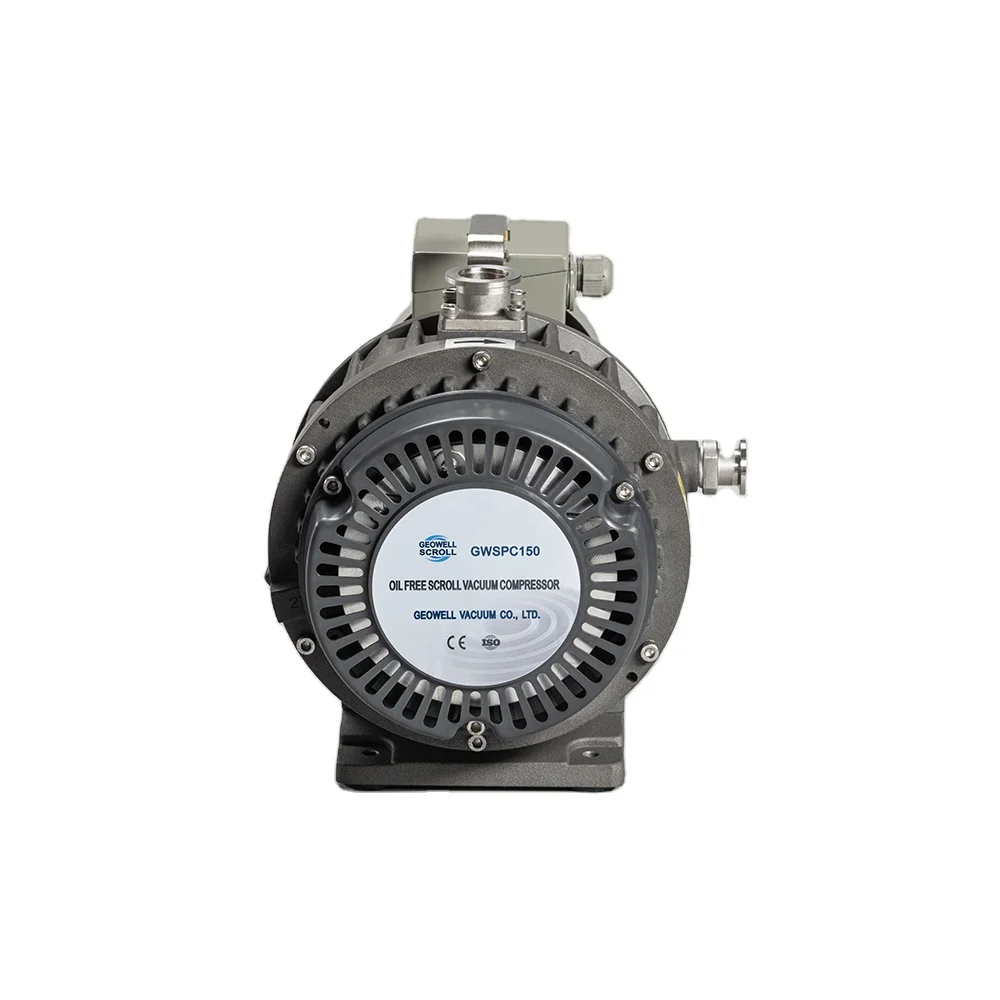 GWSPC150 100% clean low-energy low noise oil free scroll vacuum compressor, no oil dry compressor