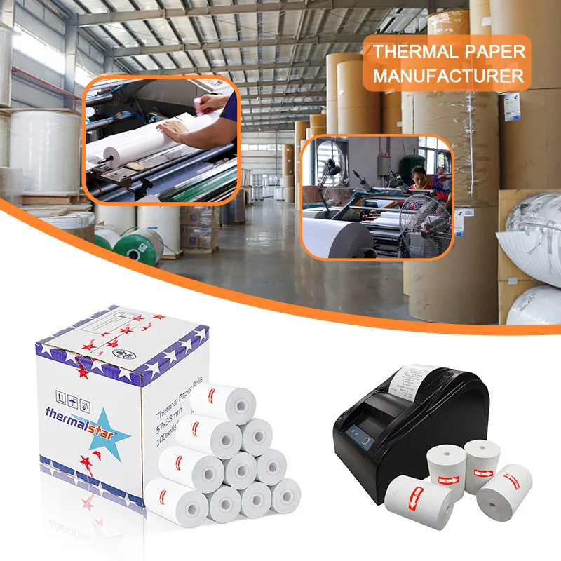 3 1/8 x 230ft 2 1/4 x 85ft cash register paper 48gsm BPA free Thermal Receipt Paper