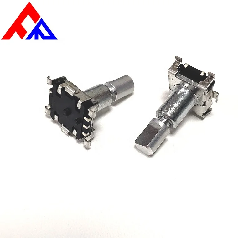 EC11 SMD 1.5mm stroke 5pin 6mm metal D-axis knurled shaft encoder 9 pulse 15 pulse 20 pulse rotary encoder