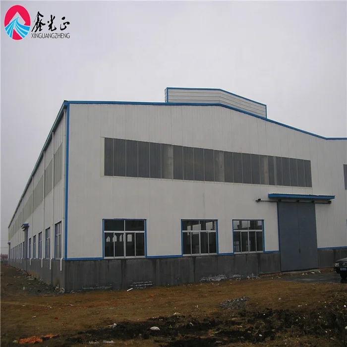 Structure Building Prefabricated  Material Metal Frame Warehouse/Workshop/Hangar Construction