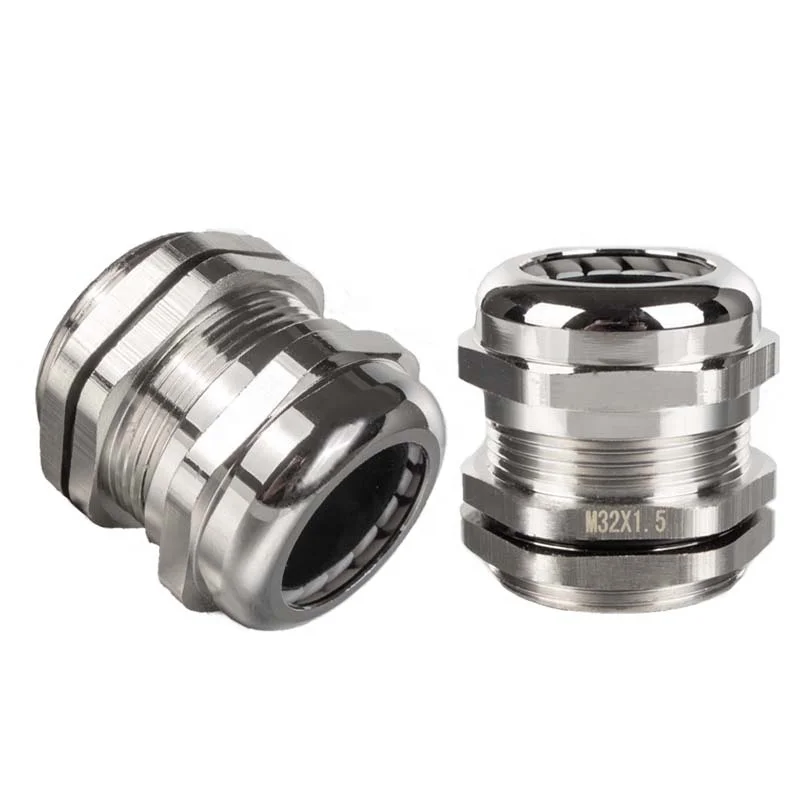 
waterproof ip68 ss cable gland stainless steel gland Brass nickel plated 
