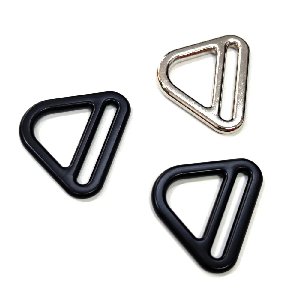 38mm Metal Pet Buckles With A Shape Metal Triglide Buckles Dog  Adjustable Buckles