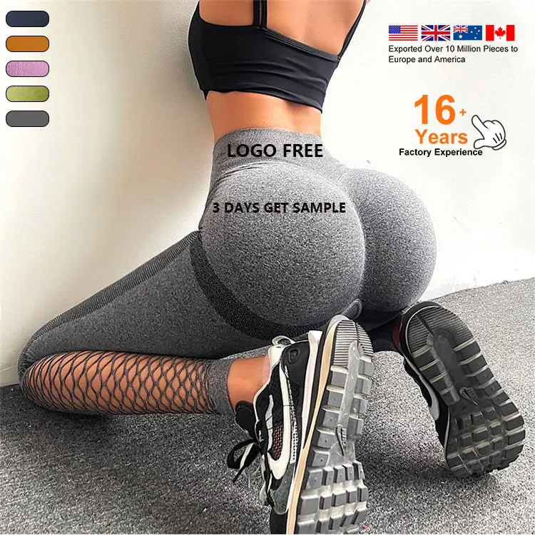 Custom Breathable Hollowing Out Sexy Yoga Pants Buttery Soft High Waisted Athletic Gym Scrunch Butt Women Yoga Leggings