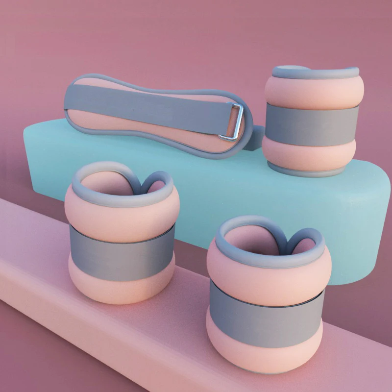 Colorful Iron Fabric Arm Leg Ankle Weights in 0.6kg 1kg 2kg 3kg 4kg Sizes Custom Size Durable Exercise Equipment for Boys Girls