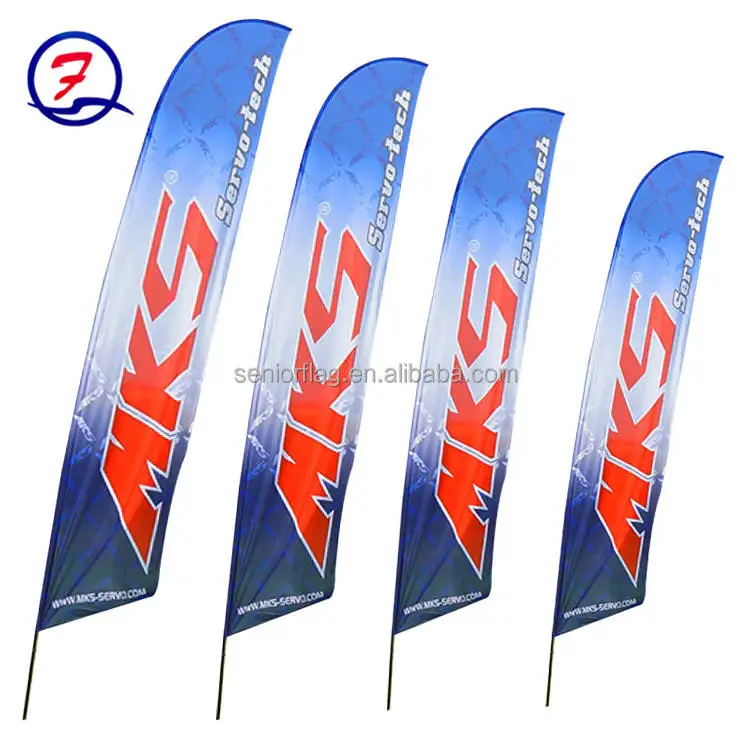 Custom Printing Beach flag Wind Trade show Swooper Bow Flying Beach Feather Flag