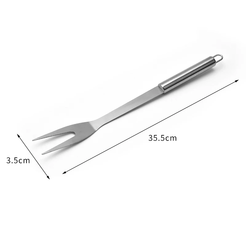 Amazon Hot Sale Stainless Steel BBQ Tools 7pcs Perfect Outdoor Barbecue Grill Utensils Set with Oxford Fabric Case Package