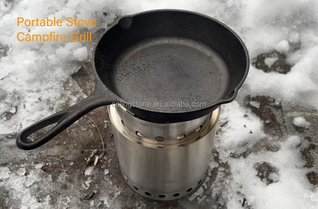 EF039-5 Factory manufacturer Stainless Steel fire pit camping backpacking portable stove for outdoor