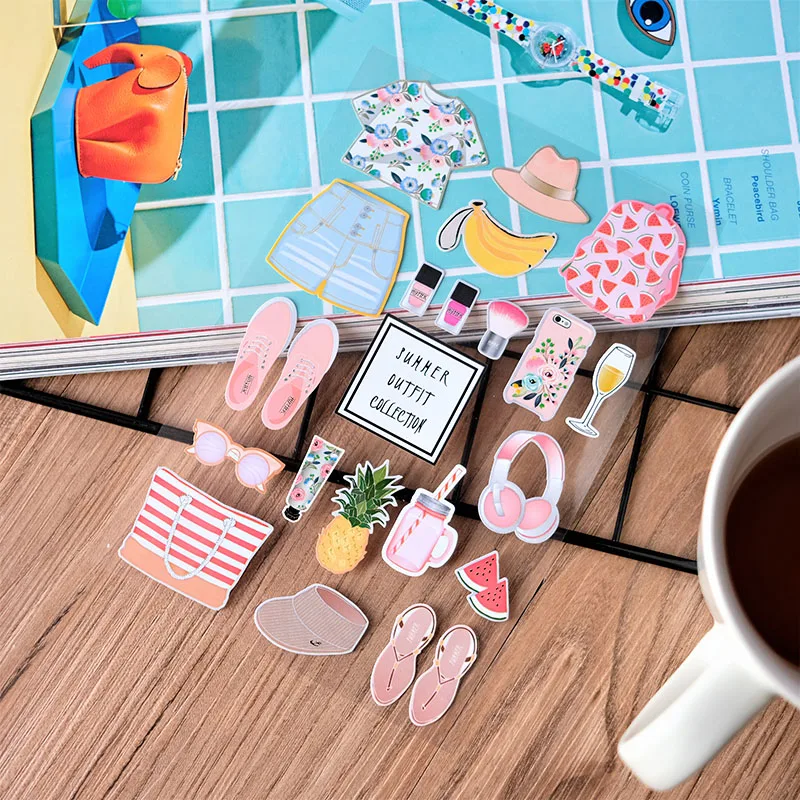 Nekoni Holiday Series Stickers Cut Sticker Adhesive Decals Decorative Decals Custom PVC Vinyl Decal for Hand Account