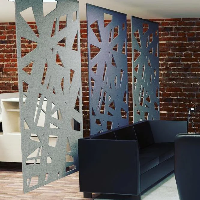 Звукоизоляционные переработанные ПЭТ Акустические войлочные панели разделитель комнаты