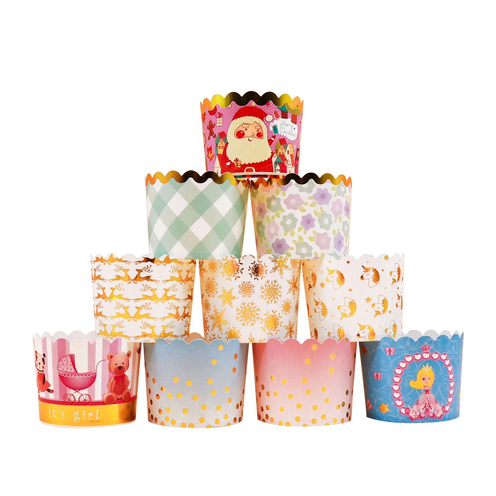 50 шт. бумажная Форма для кексов, форма для торта, чашка для выпечки, маффины, кексы, бумажная чашка для выпечки с дизайном, оптовая продажа