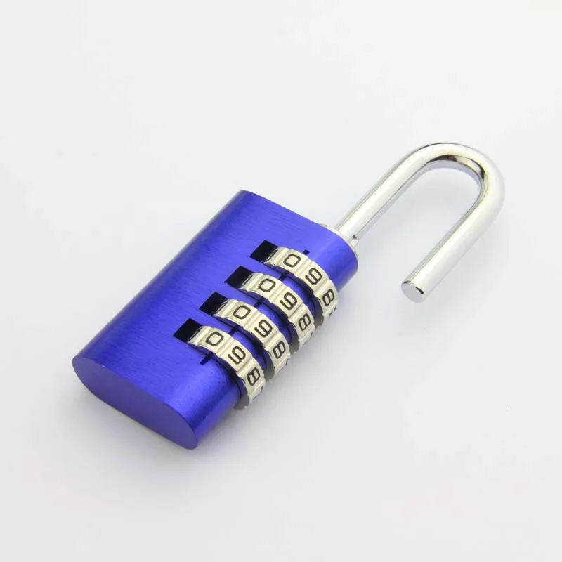 High Safety Anti-Cut Steel Shackle Luggage Locks 4 Digit Combination Keyed Alike Suitcase lock padlock