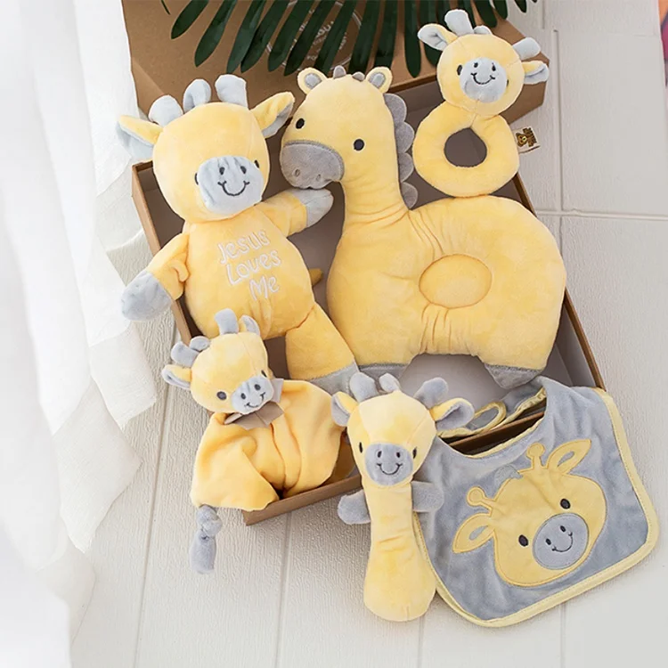 Оптовая продажа, мягкое милое одеяло для новорожденных, игрушка для малышей, подарочный набор