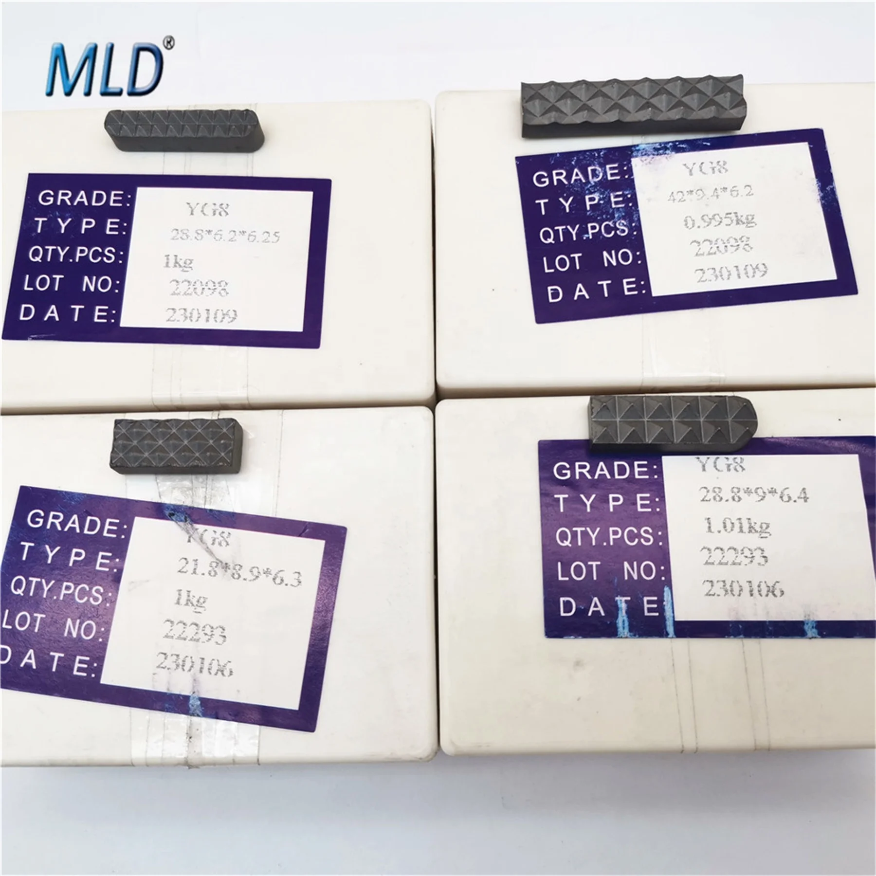 TUNGSTEN CARBIDE CHUCK CUSTOMIZED SIZE 42 X 9.4 X 6.2MM