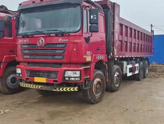 Delong f3000 heavy truck 8x4 Weichai engine 430hp Guosi 15t 8m used dump truck