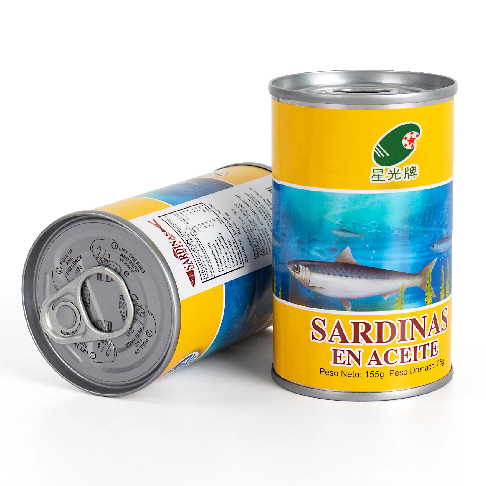 Exported Canned Sardines 125Gx50Tin Canned Sardines Fish Good price China Manufacturer