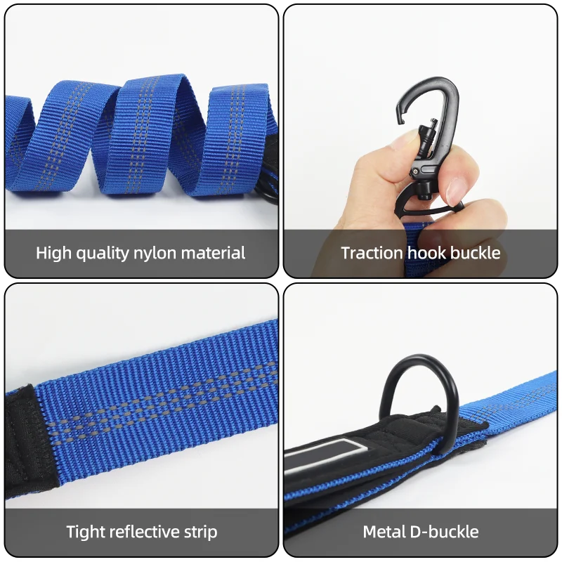 Fashion Pet Supplies Designers Luxury Oem Custom Dog Leash Set Reflective Neoprene Double Handle Dog Pet Leash