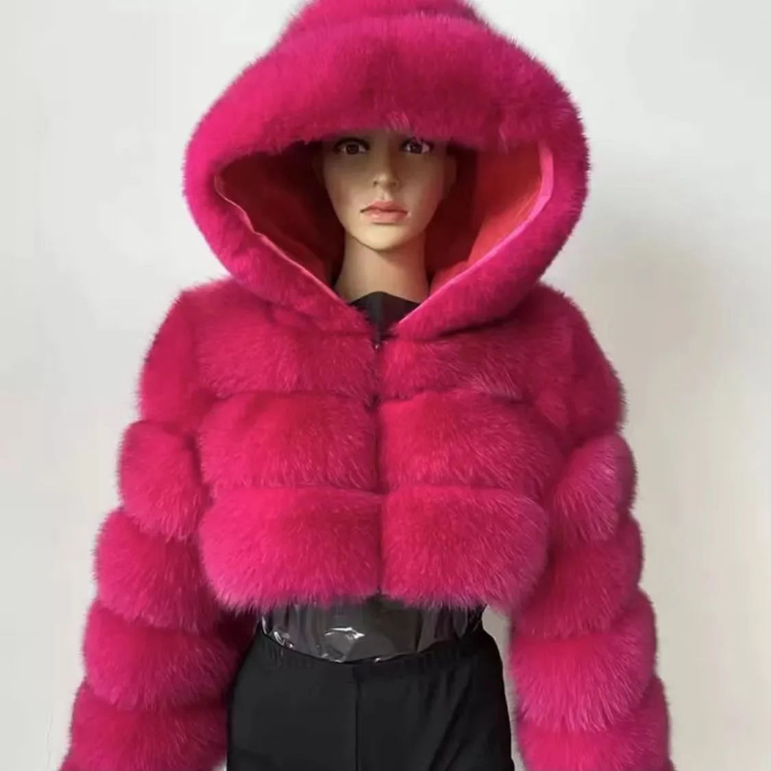 Customized Long Sleeve Women Winter Warm Soft  Fur Jacket Women Coat Ladies Fur Jacket