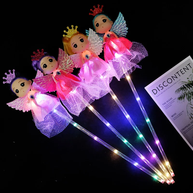 Kids Magic Wand Glowing Toys Starry Sky Sticks Glow sticks Flash LED Light Toys