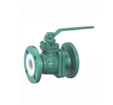 PTFE/PFA облицованный разделенный корпус фланец типа литой стальной плавающий шаровой клапан