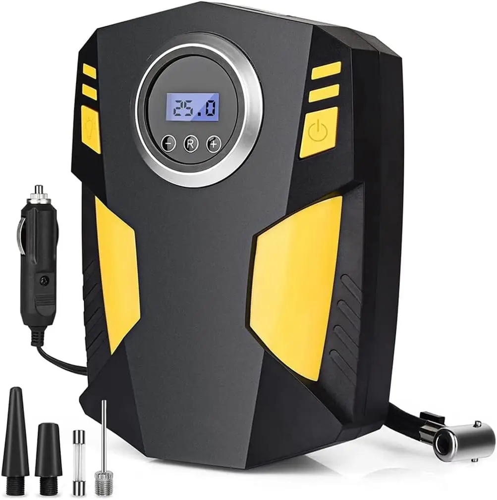 2024 New Style Portable 12v Smart Digital Display Multi - Function Hand - Held Car Air Pump For Travel