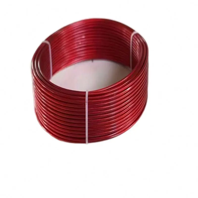 PVC Coated ELECTRIC GALVANIZED Steel Wire Rope 1*7-0.6-0.75mm