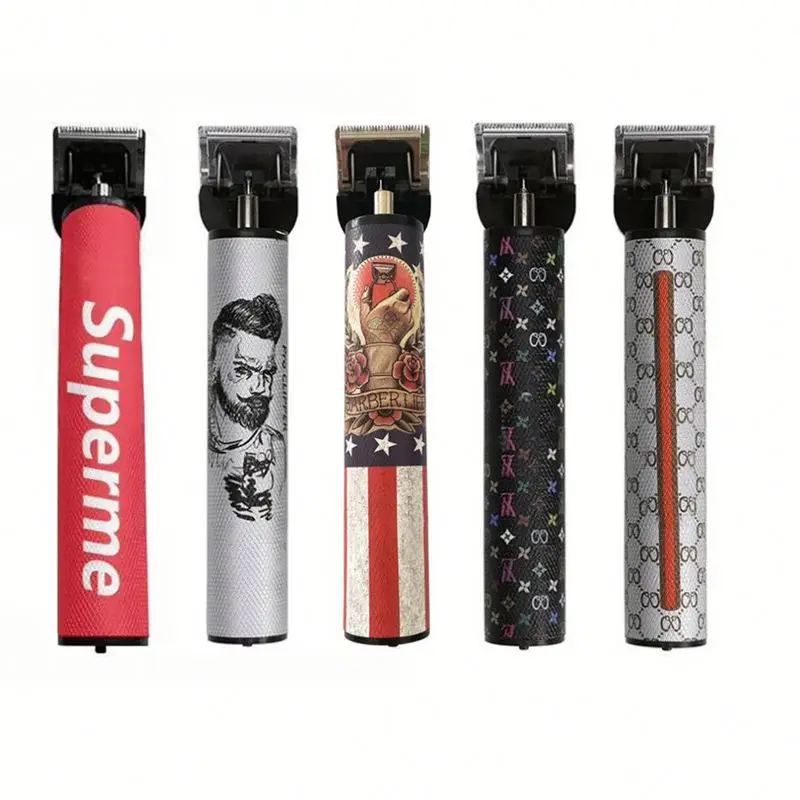 
Rechargeable Wireless Electric All Mental Professional Gold Cordless Ornate Machine Cutting Zero Gapped Hair Clipper 